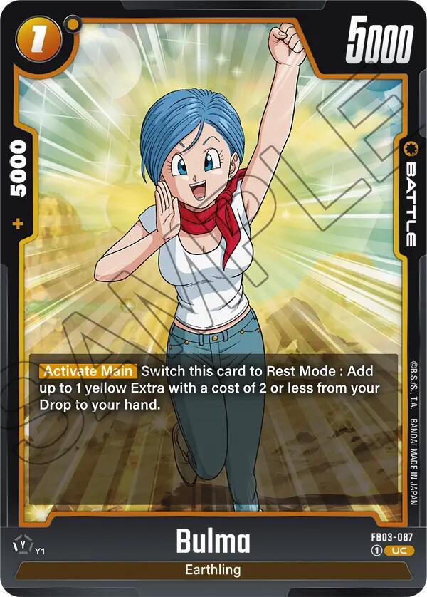 Bulma FB03-087 Dragon Ball Fusion World Raging Roar