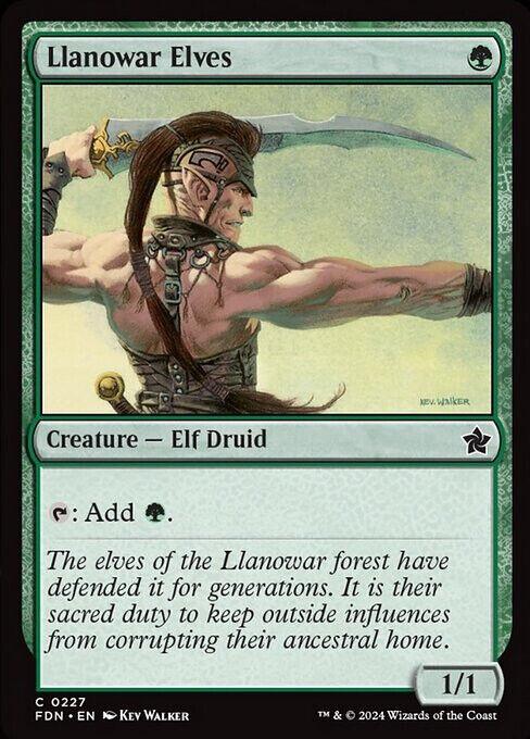 Llanowar Elves [Foil] #227 Magic Foundations