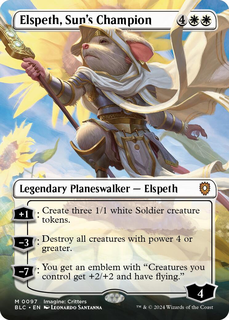 Elspeth, Sun's Champion #97 Magic Bloomburrow Commander