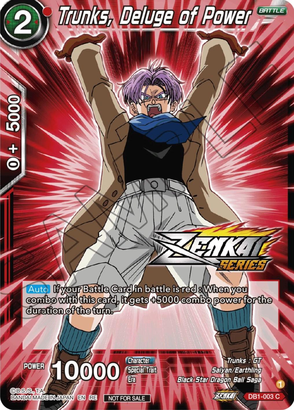 Trunks, Deluge of Power [Event Pack 12 Foil] DB1-003 Prijzen | Dragon ...