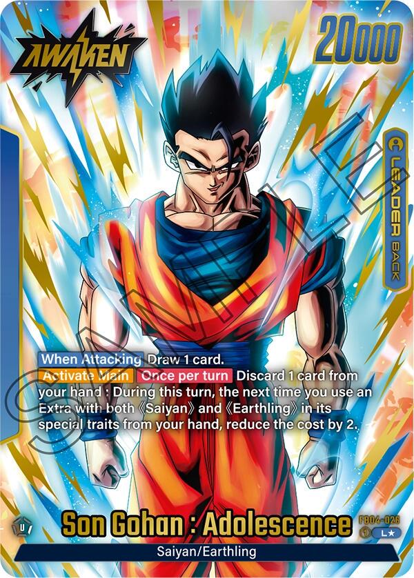 Son Gohan : Adolescence - FB04-026 [Alternate Art Holo] FB04-026 Dragon Ball Fusion World Ultra Limit