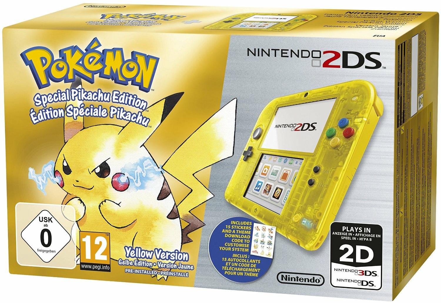 Nintendo 2DS Pokemon Yellow Edition PAL Nintendo 3DS