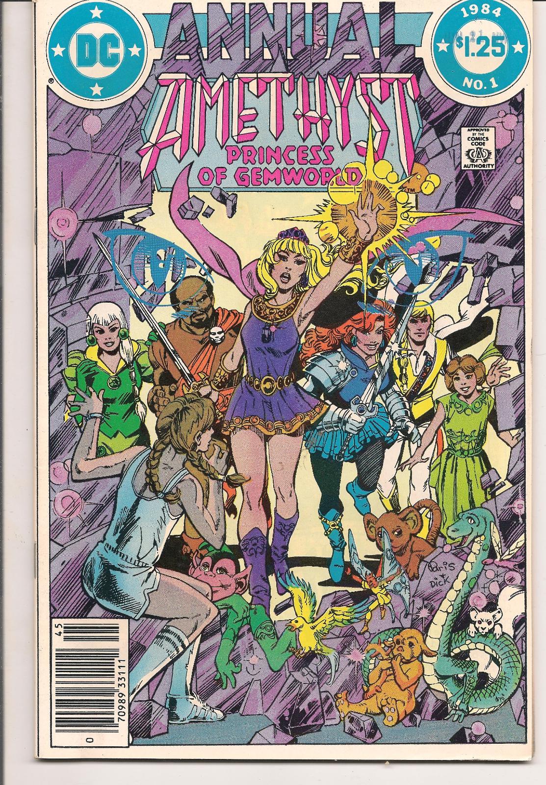 Amethyst, Princess Of Gemworld Annual [Newsstand] #1 (1984) Comic Books Amethyst, Princess of Gemworld