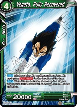 Vegeta, Fully Recovered TB3-039 Dragon Ball Super Clash of Fates