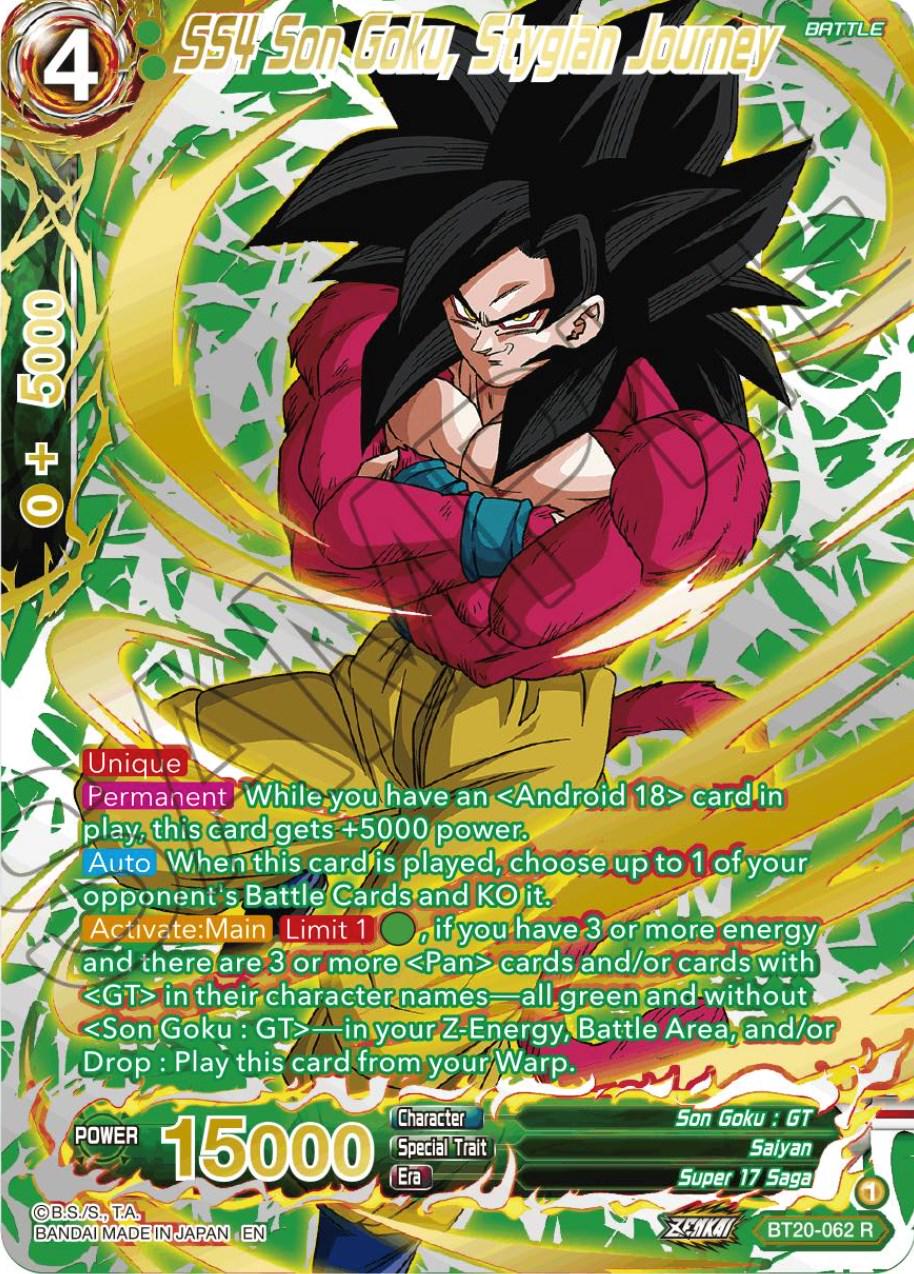 SS4 Son Goku, Stygian Journey [Gold Stamped Foil] BT20-062 Dragon Ball Super Power Absorbed