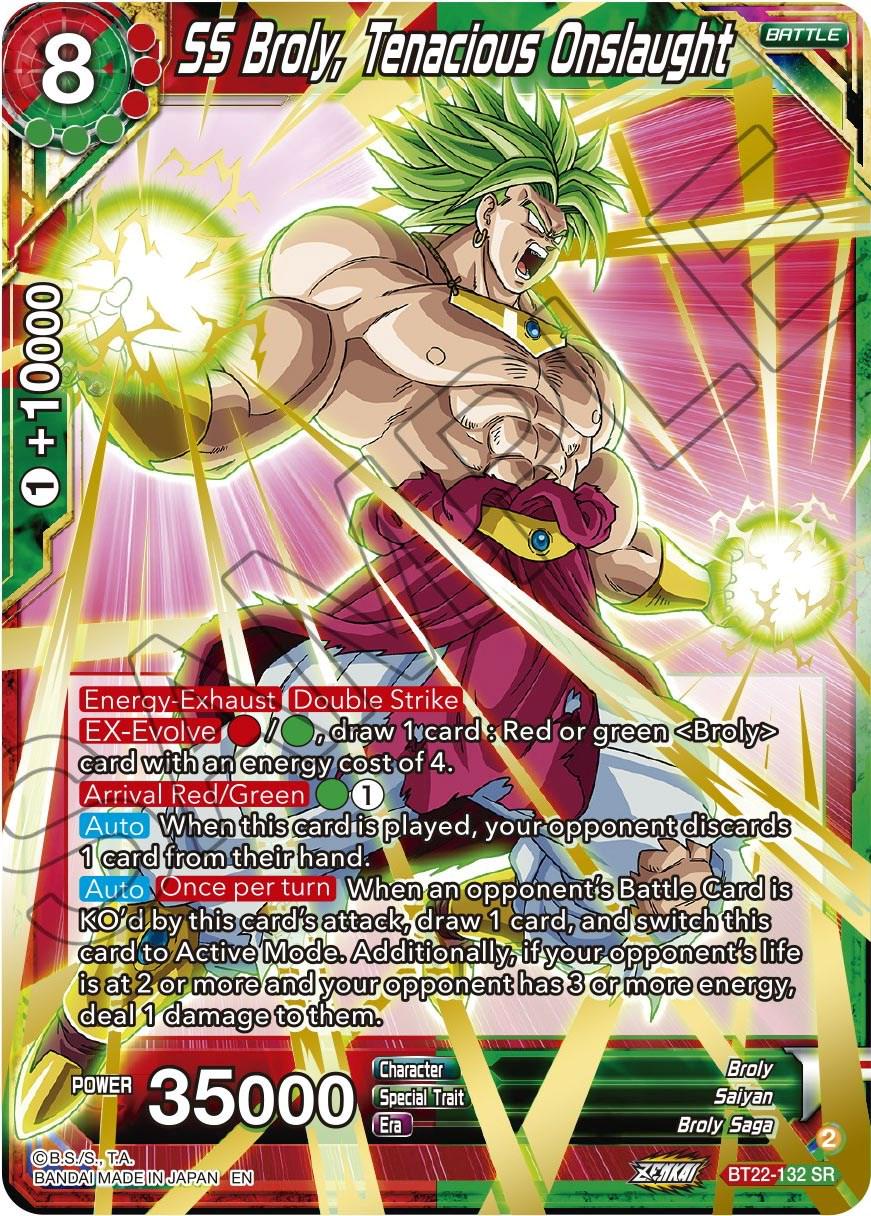 SS Broly, Tenacious Onslaught BT22-132 Dragon Ball Super Critical Blow