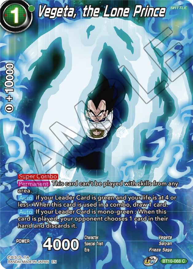 Vegeta, the Lone Prince [Foil] BT10-068 Dragon Ball Super Theme Selection: History of Vegeta