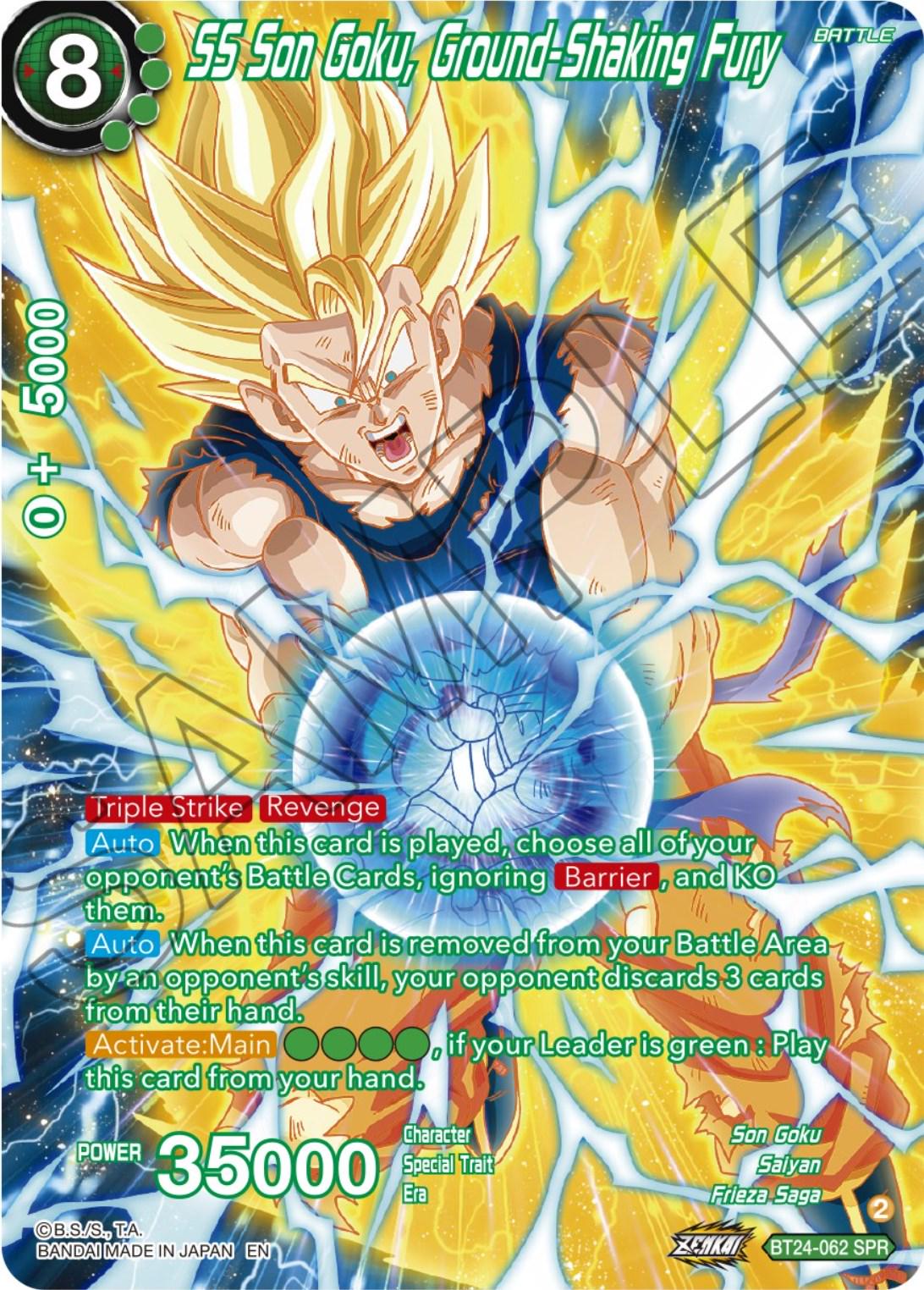 SS Son Goku, Ground-Shaking Fury [SPR] BT24-062 Dragon Ball Super Beyond Generations