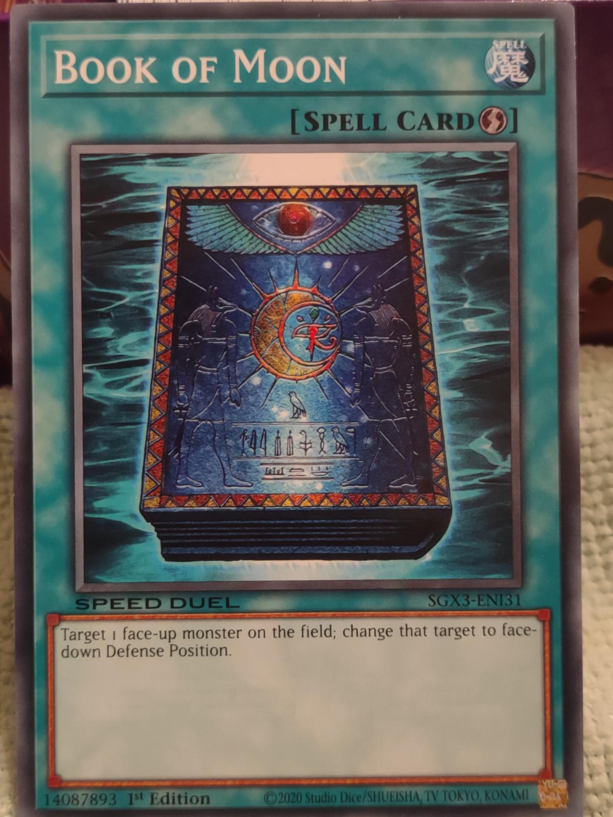 Book of Moon SGX3-ENI31 YuGiOh Speed Duel GX: Duelists of Shadows