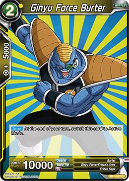 Ginyu Force Burter BT1-097 Dragon Ball Super Galactic Battle