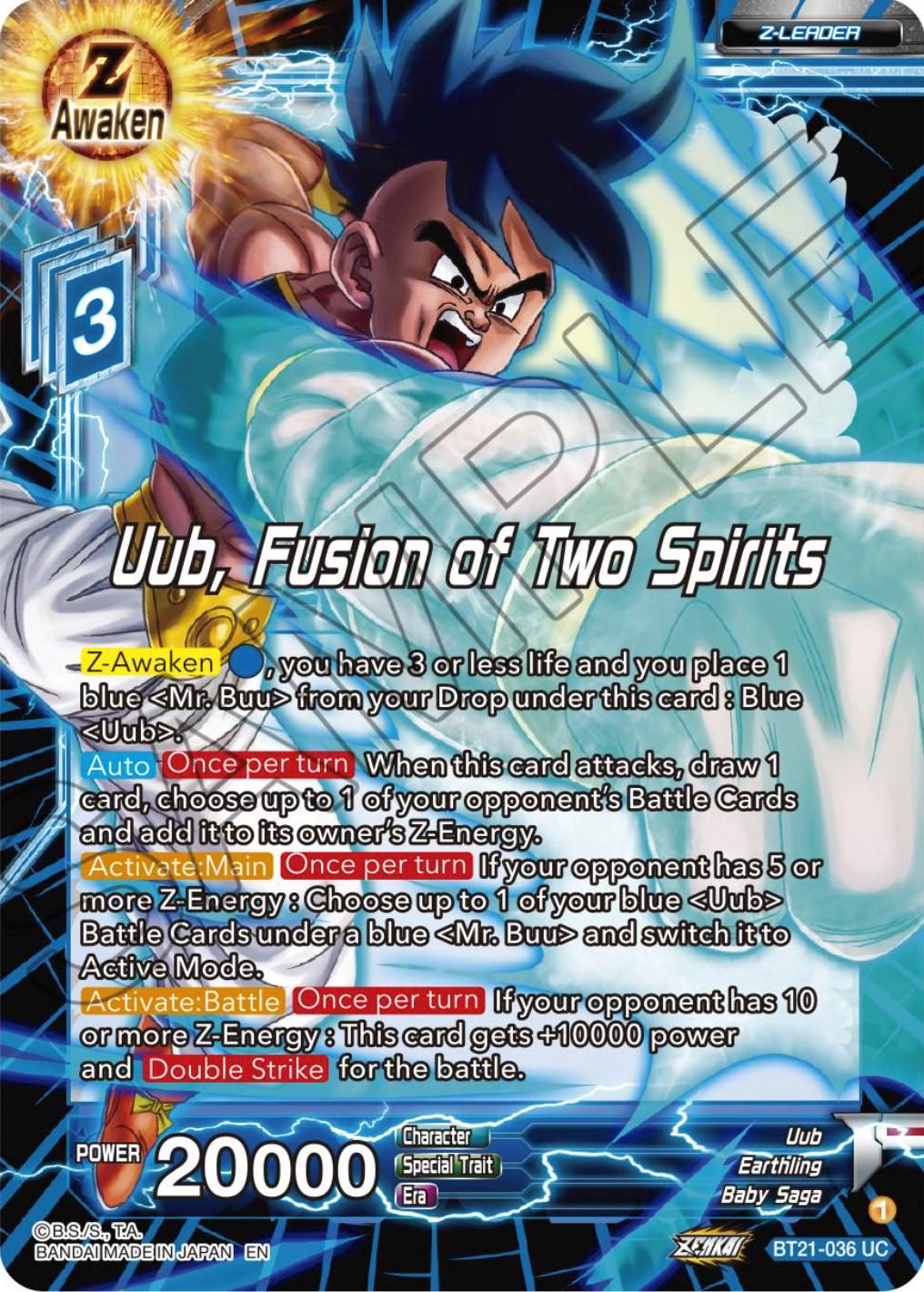 Uub, Fusion of Two Spirits [Foil] BT21-036 Dragon Ball Super Wild Resurgence