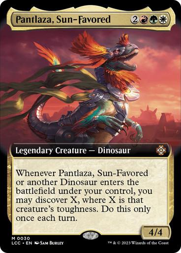 Pantlaza, Sun-Favored [Extended Art] #30 Magic Lost Caverns of Ixalan Commander