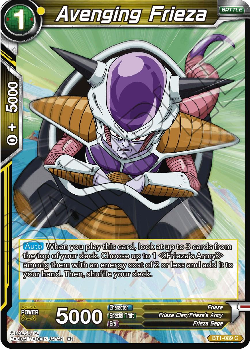 Avenging Frieza [Reprint Foil] BT1-089 Dragon Ball Super Battle Evolution Booster