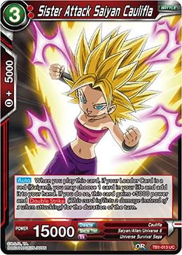 Sister Attack Saiyan Caulifla [Foil] TB1-013 Dragon Ball Super The Tournament of Power