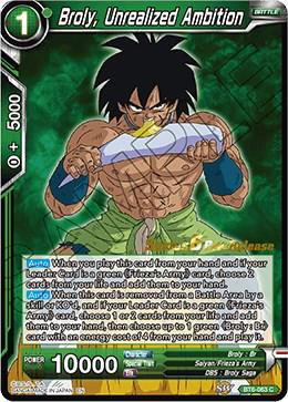 Broly, Unrealized Ambition BT6-063_PR Dragon Ball Super Series 6 Pre-Release Promos