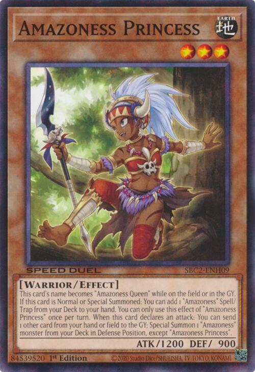 Amazoness Princess SBC2-ENH09 YuGiOh Speed Duel: Battle City Finals