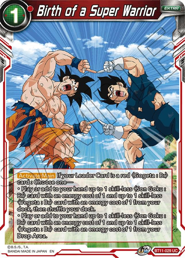 Birth of a Super Warrior [Foil] BT11-029 Dragon Ball Super Vermilion Bloodline