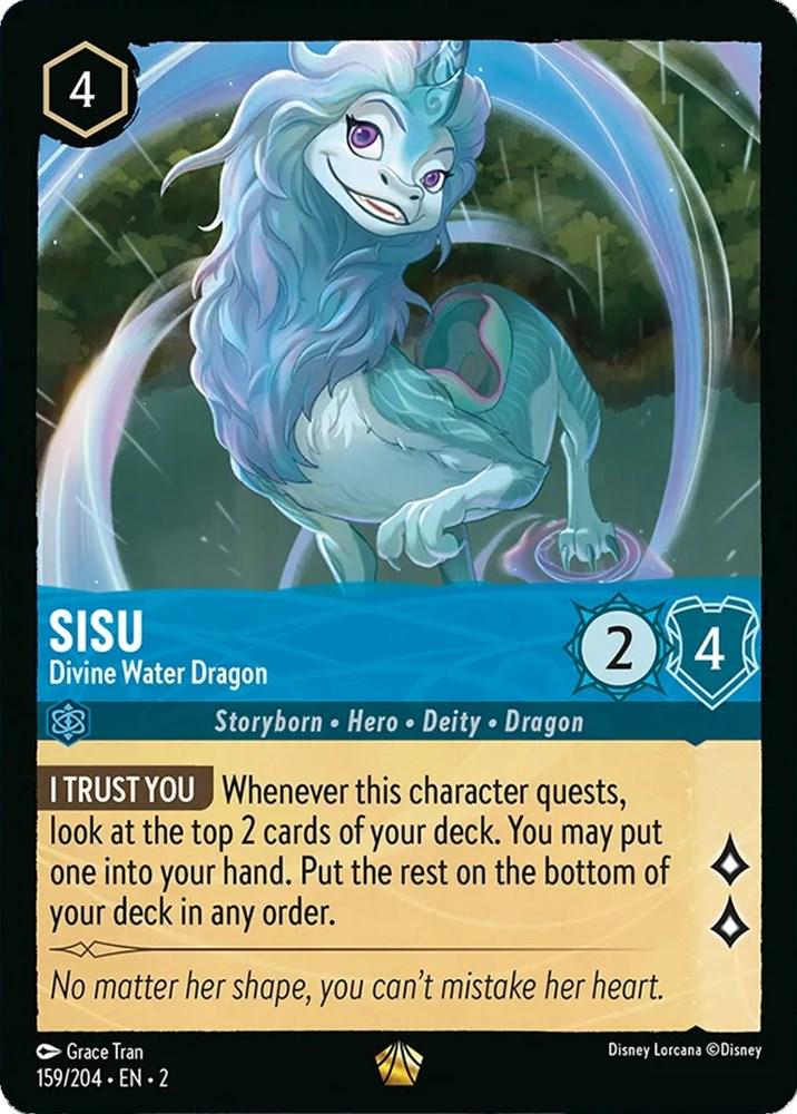 Sisu - Divine Water Dragon [Foil] #159 Lorcana Rise of the Floodborn