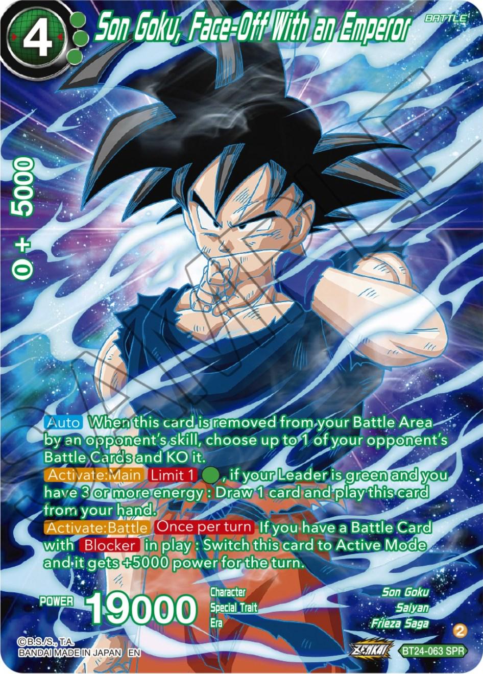 Son Goku, Face-Off With an Emperor [SPR] BT24-063 Dragon Ball Super Beyond Generations