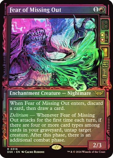 Fear Of Missing Out [Showcase Foil] #316 Magic Duskmourn: House of Horror