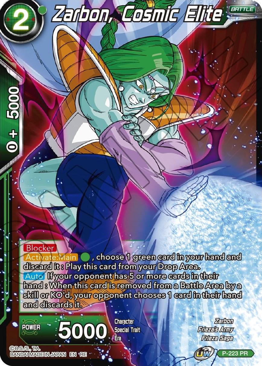 Zarbon, Cosmic Elite P-223 Dragon Ball Super Mythic Booster