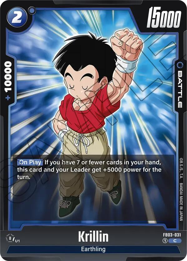 Krillin FB03-031 Dragon Ball Fusion World Raging Roar