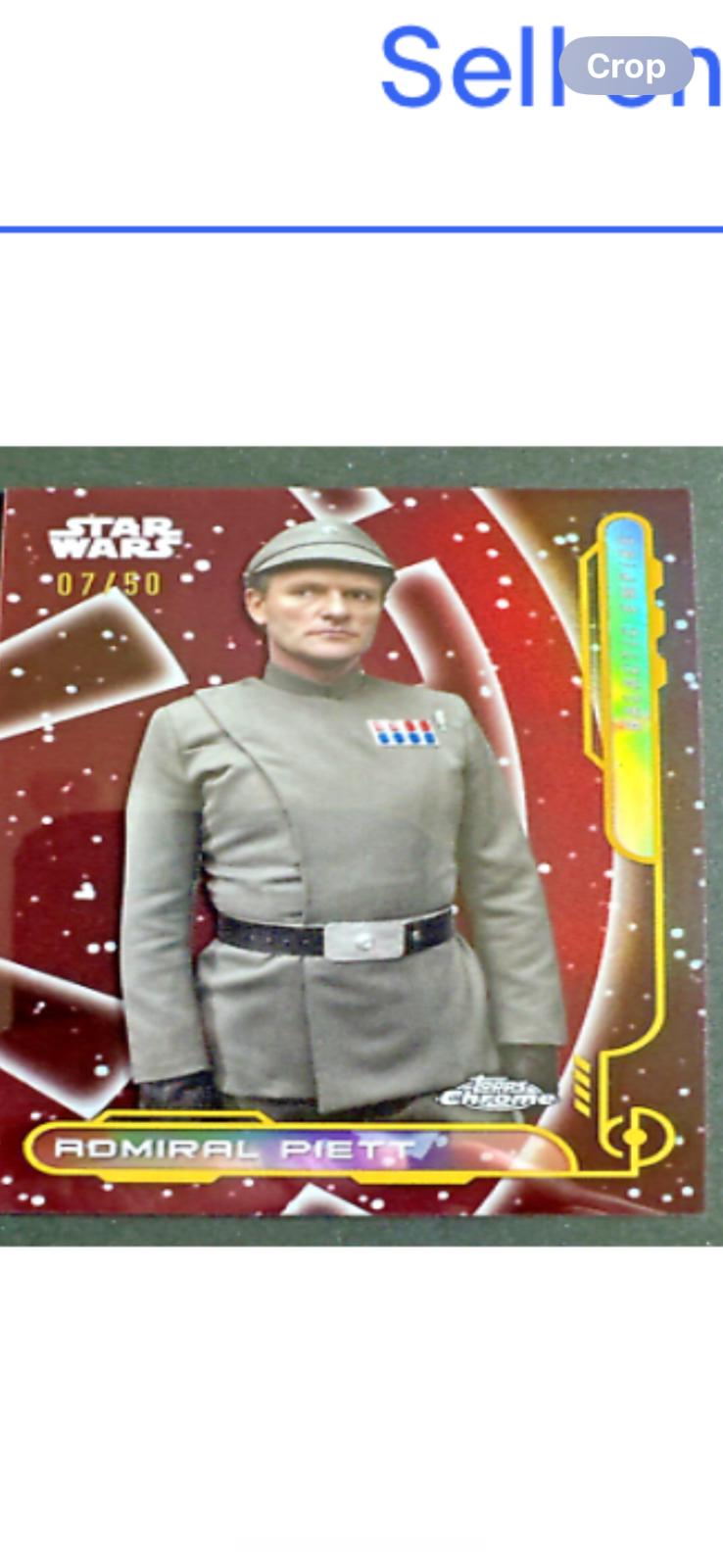 Admiral Piett [Gold Refractor] #GE-6 Star Wars 2024 Topps Chrome Galactic Civil War