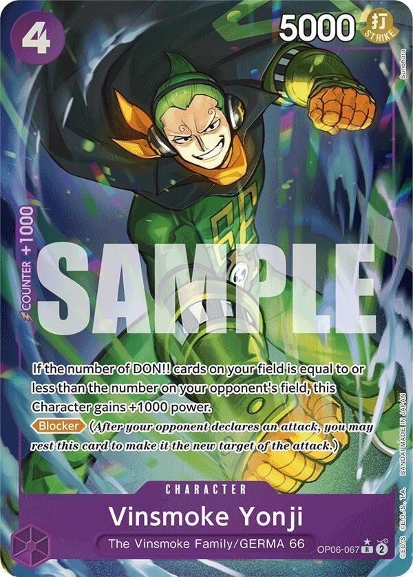 Vinsmoke Yonji [Full Art PRB-01] OP06-067 One Piece Wings of the Captain