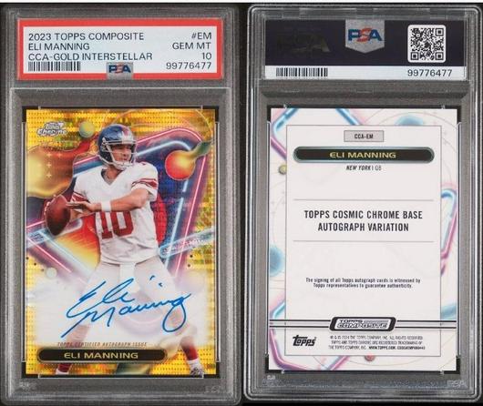 Eli Manning [Gold Interstellar] #CCA-EM photo