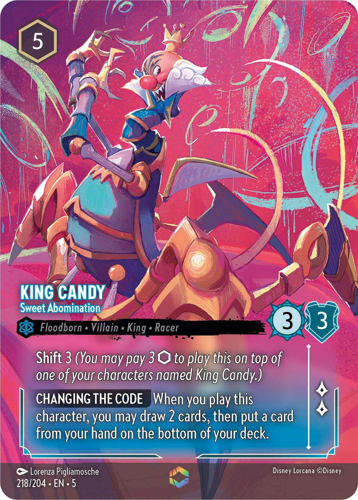 King Candy - Sweet Abomination #218 Lorcana Shimmering Skies