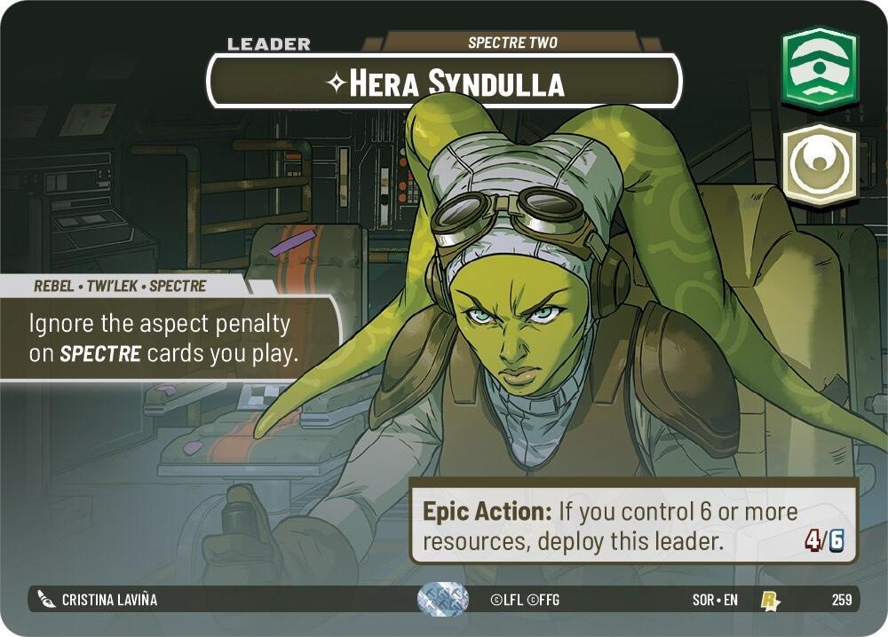 Hera Syndulla #259 Star Wars Unlimited: Spark of Rebellion