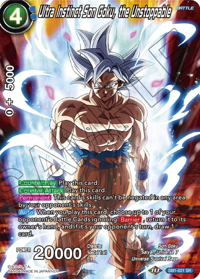 Ultra Instinct Son Goku, the Unstoppable [Foil] DB1-021 Dragon Ball Super Theme Selection: History of Son Goku