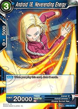 Android 18, Neverending Energy DB2-037 Dragon Ball Super Divine Multiverse