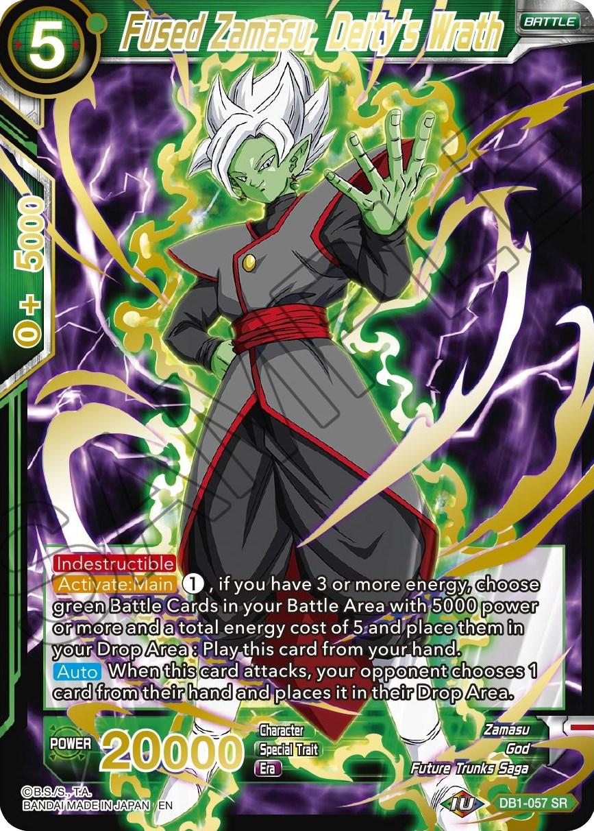 Fused Zamasu, Deity's Wrath [Gold Stamped Foil] DB1-057 Dragon Ball Super Mythic Booster