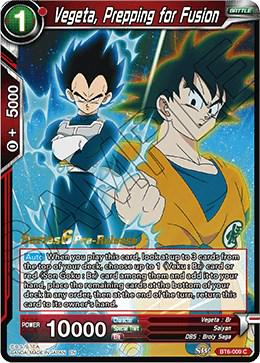 Vegeta, Prepping for Fusion BT6-009_PR Dragon Ball Super Series 6 Pre-Release Promos