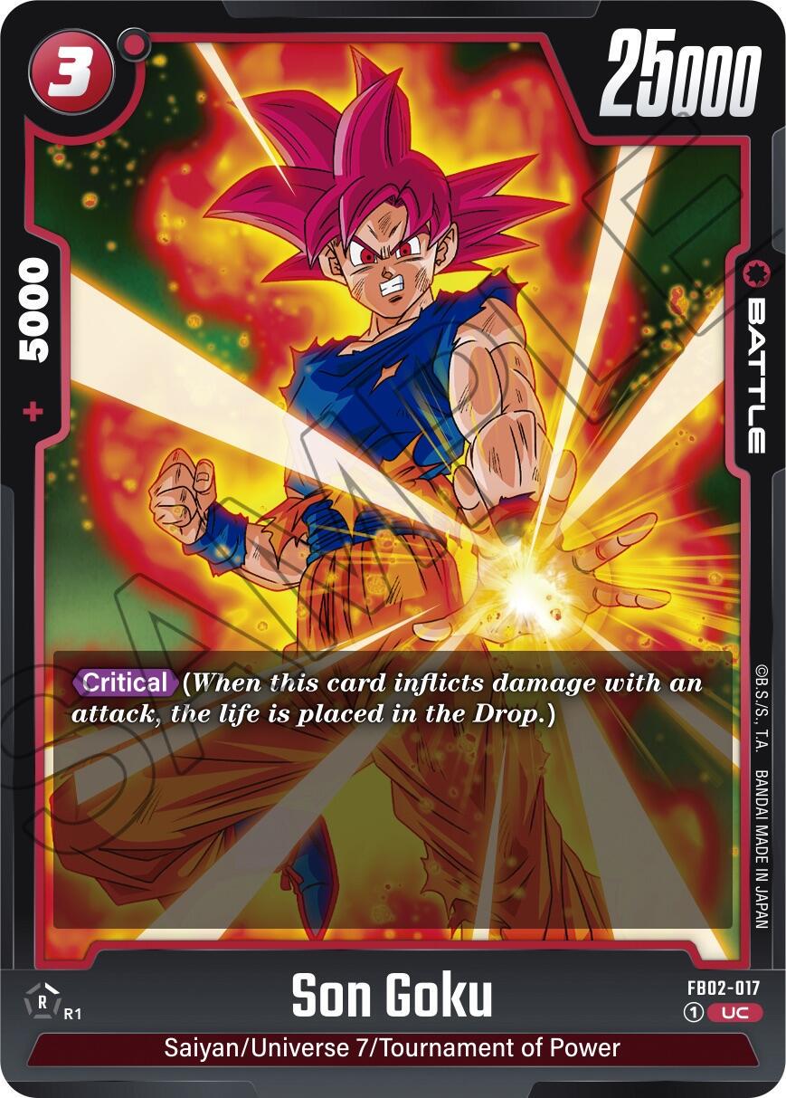 Son Goku FB02-017 Dragon Ball Fusion World Blazing Aura