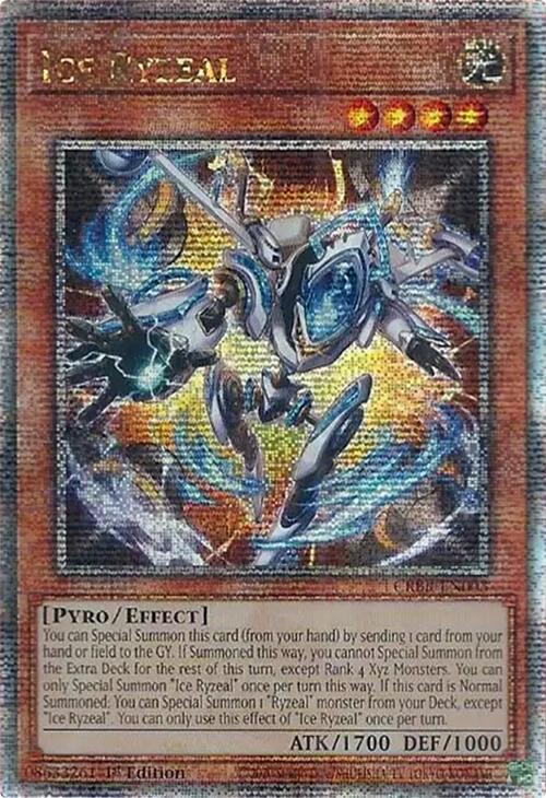 Ice Ryzeal [Quarter Century Secret Rare] CRBR-EN003 YuGiOh Crossover Breakers