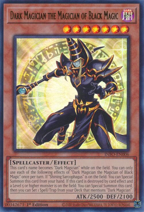 Dark Magician the Magician of Black Magic INFO-EN006 YuGiOh The Infinite Forbidden