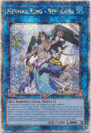 Mermail King - Neptabyss [Quarter Century Secret Rare] ROTA-EN046 YuGiOh Rage of the Abyss