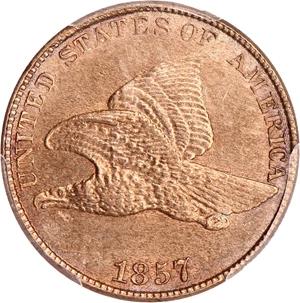 1857 [DOUBLE DIE FS-002] Coins Flying Eagle Penny