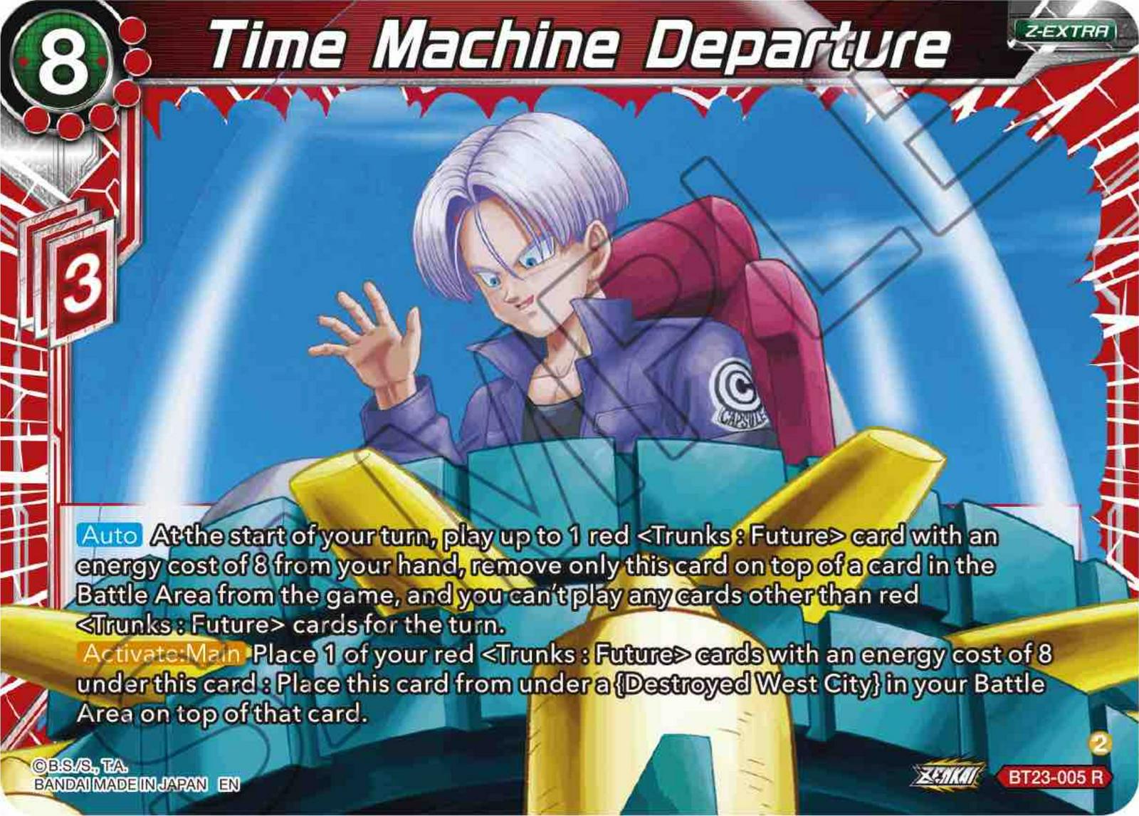 Time Machine Departure [Foil] BT23-005 Dragon Ball Super Perfect Combination