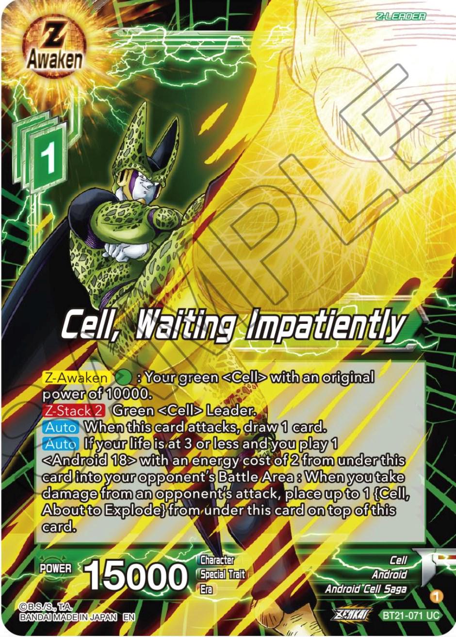 Cell, Waiting Impatiently BT21-071 Dragon Ball Super Wild Resurgence