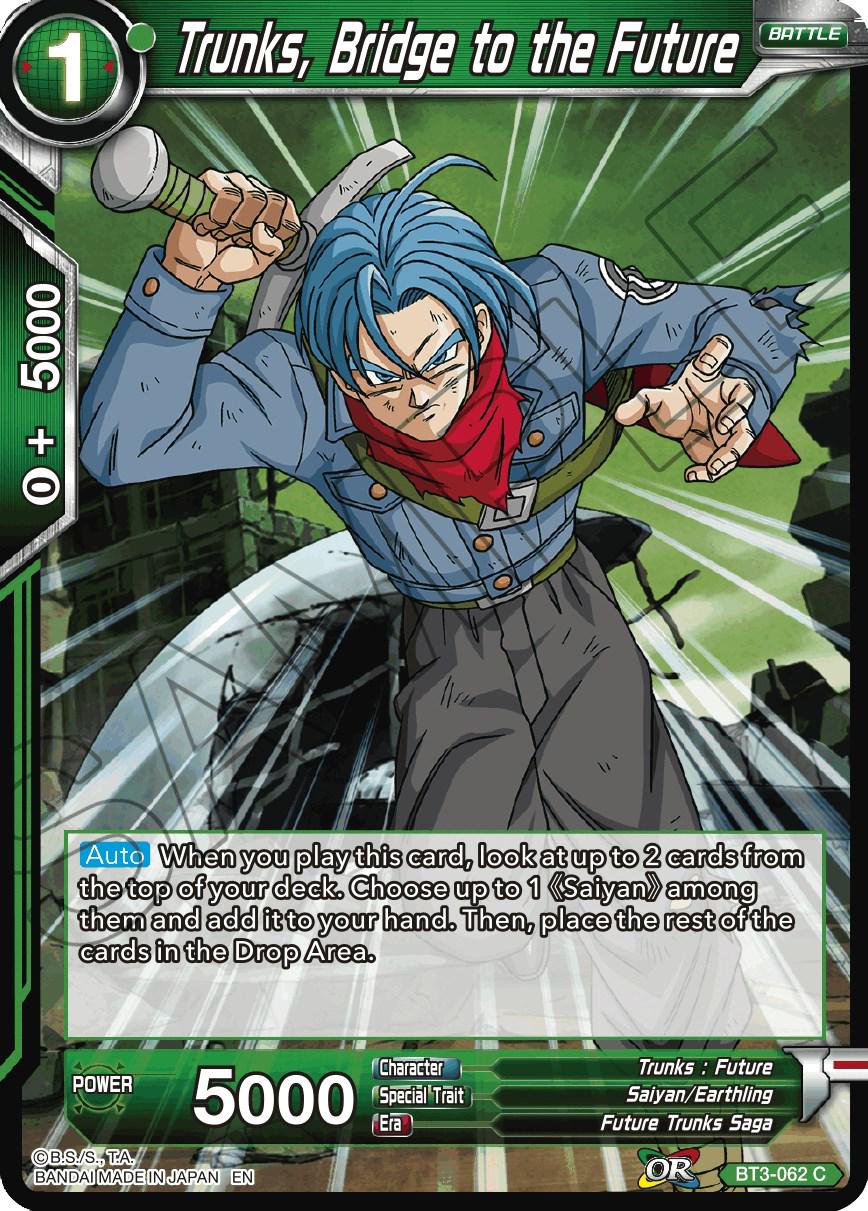 Trunks, Bridge to the Future [Reprint] BT3-062 Dragon Ball Super Battle Evolution Booster