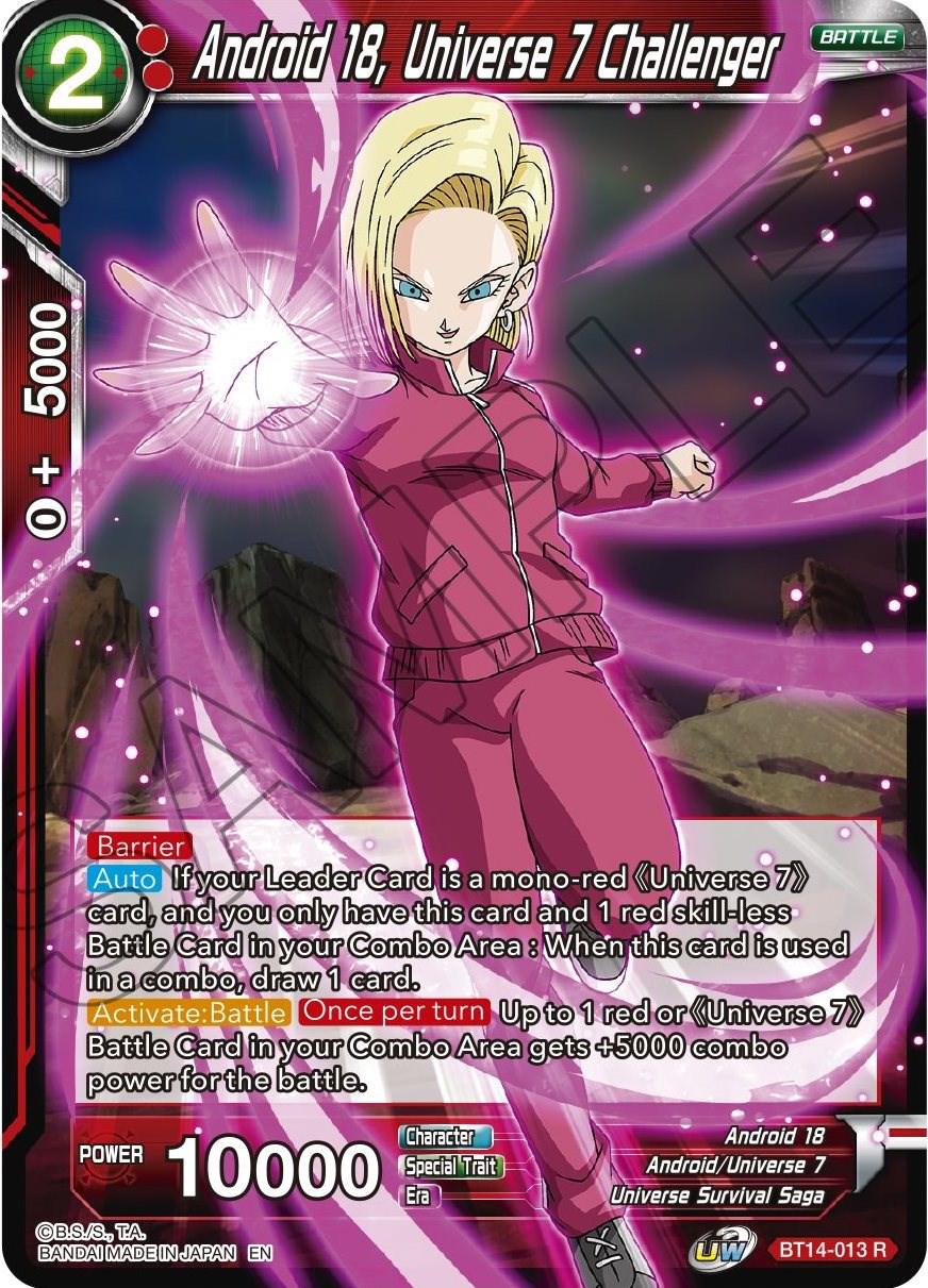 Android 18, Universe 7 Challenger [Foil] BT14-013 Dragon Ball Super Cross Spirits