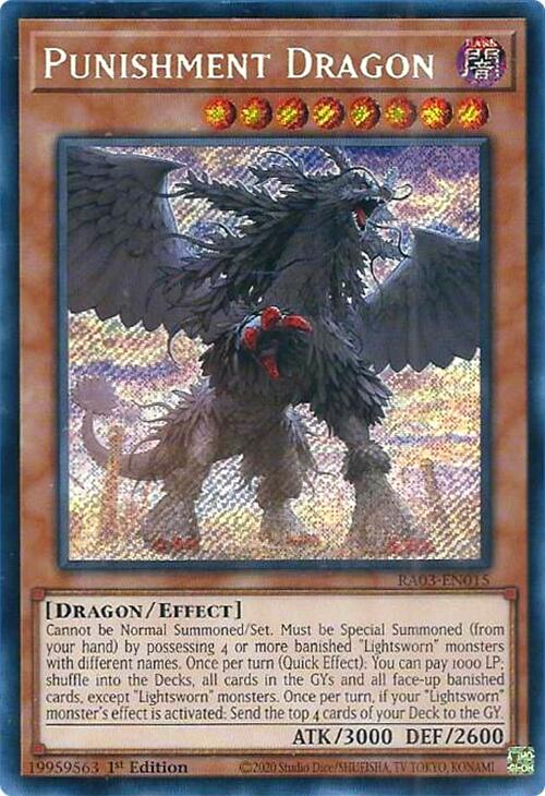 Carta Yu-Gi-Oh Drago Della Punizione Quarter Century Secret Rare - RA03-EN015 1a Edizione - 6