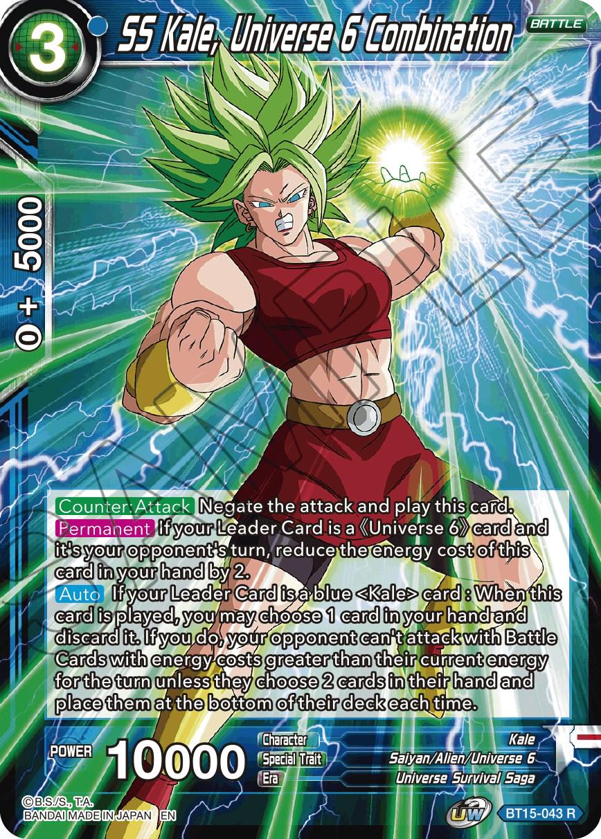 SS Kale, Universe 6 Combination [Foil] BT15-043 Dragon Ball Super Saiyan Showdown