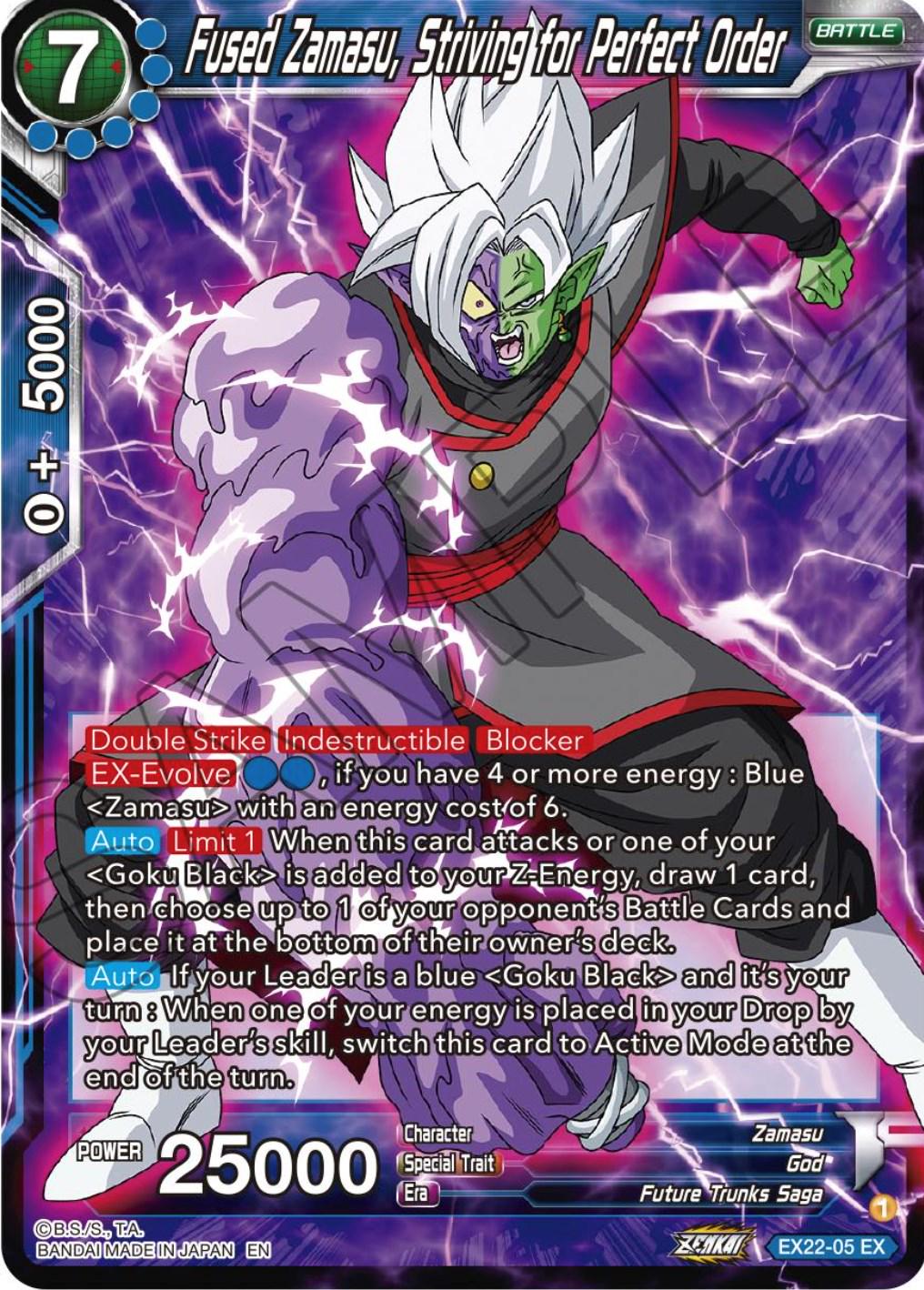 Fused Zamasu, Striving for Perfect Order [Foil] EX22-05 Dragon Ball Super Expansion Set: Ultimate Deck 2023