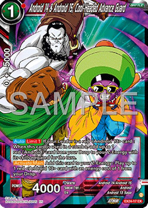 Android 14 & Android 15, Cool-Headed Advance Guard [Foil] EX24-17 Dragon Ball Super Premium Anniversary Box 2024