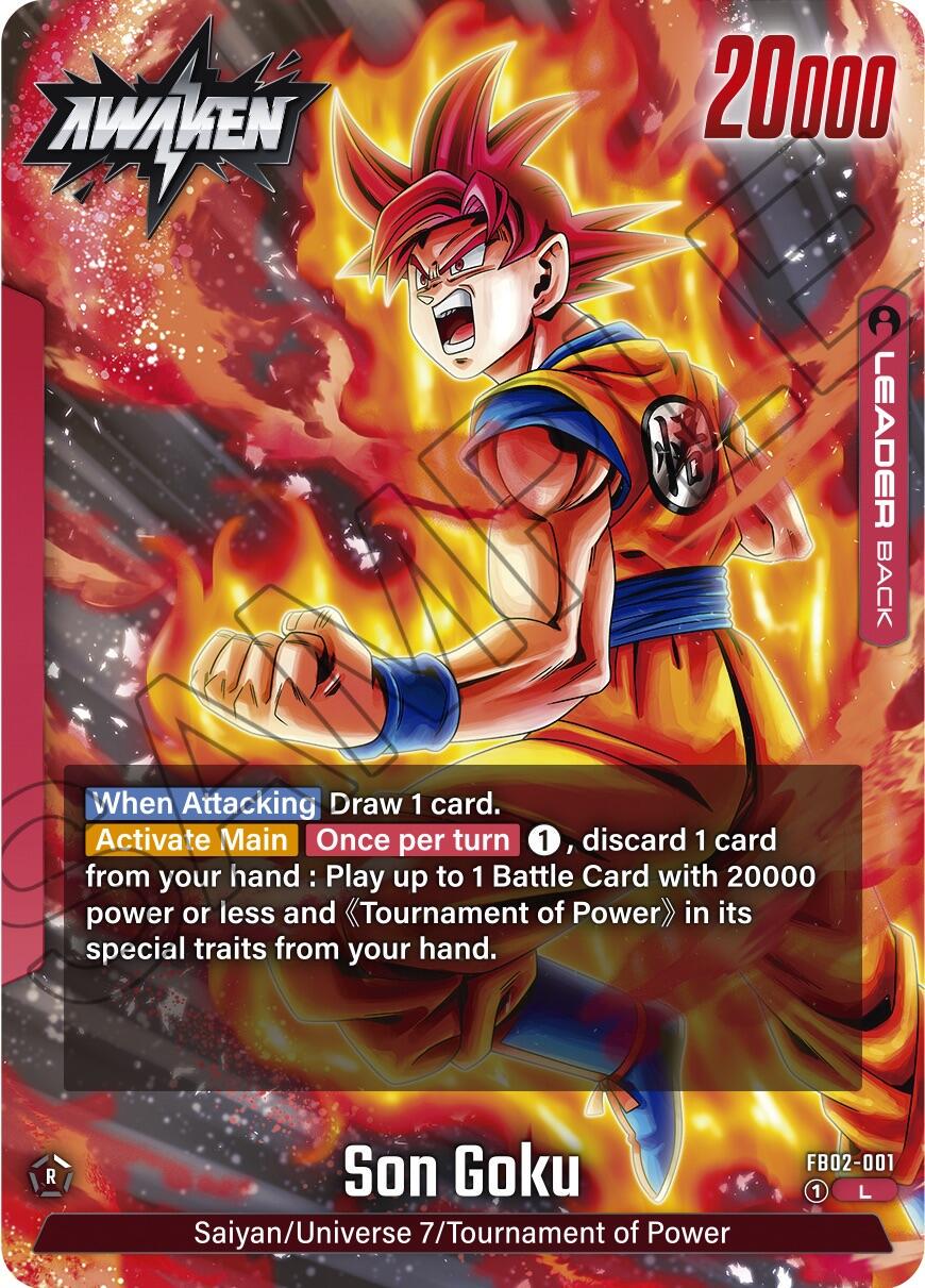 Son Goku FB02-001 Dragon Ball Fusion World Blazing Aura