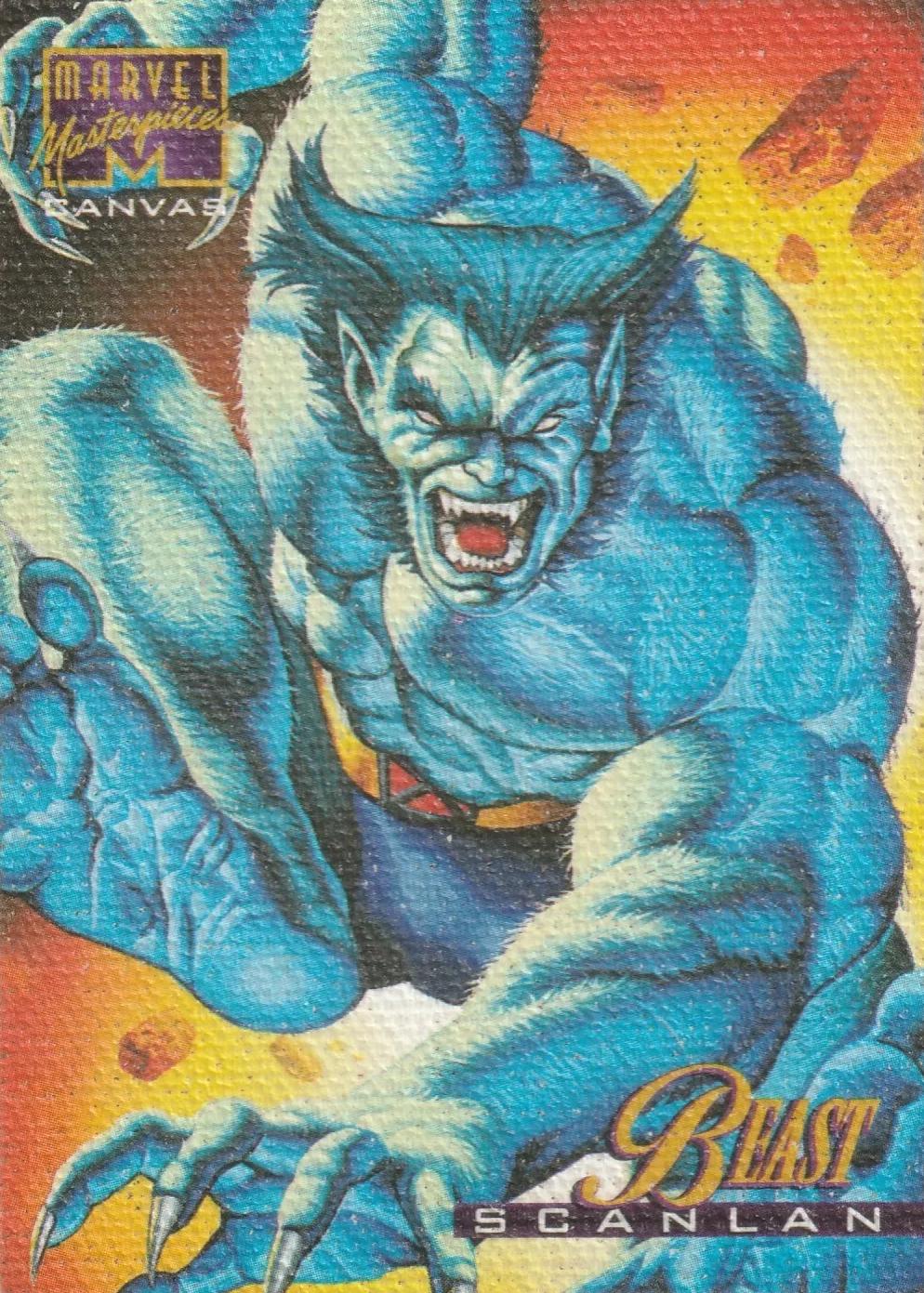 Beast #2 Marvel 1995 Masterpieces Canvas